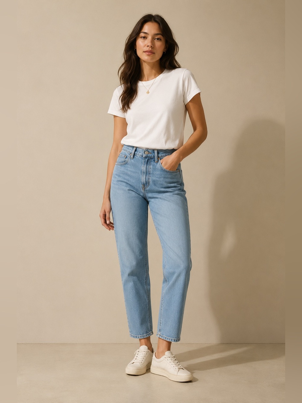 Everlane The Cheeky Jean Womens 27 Ankle Straight High Rise Light Wash Denim